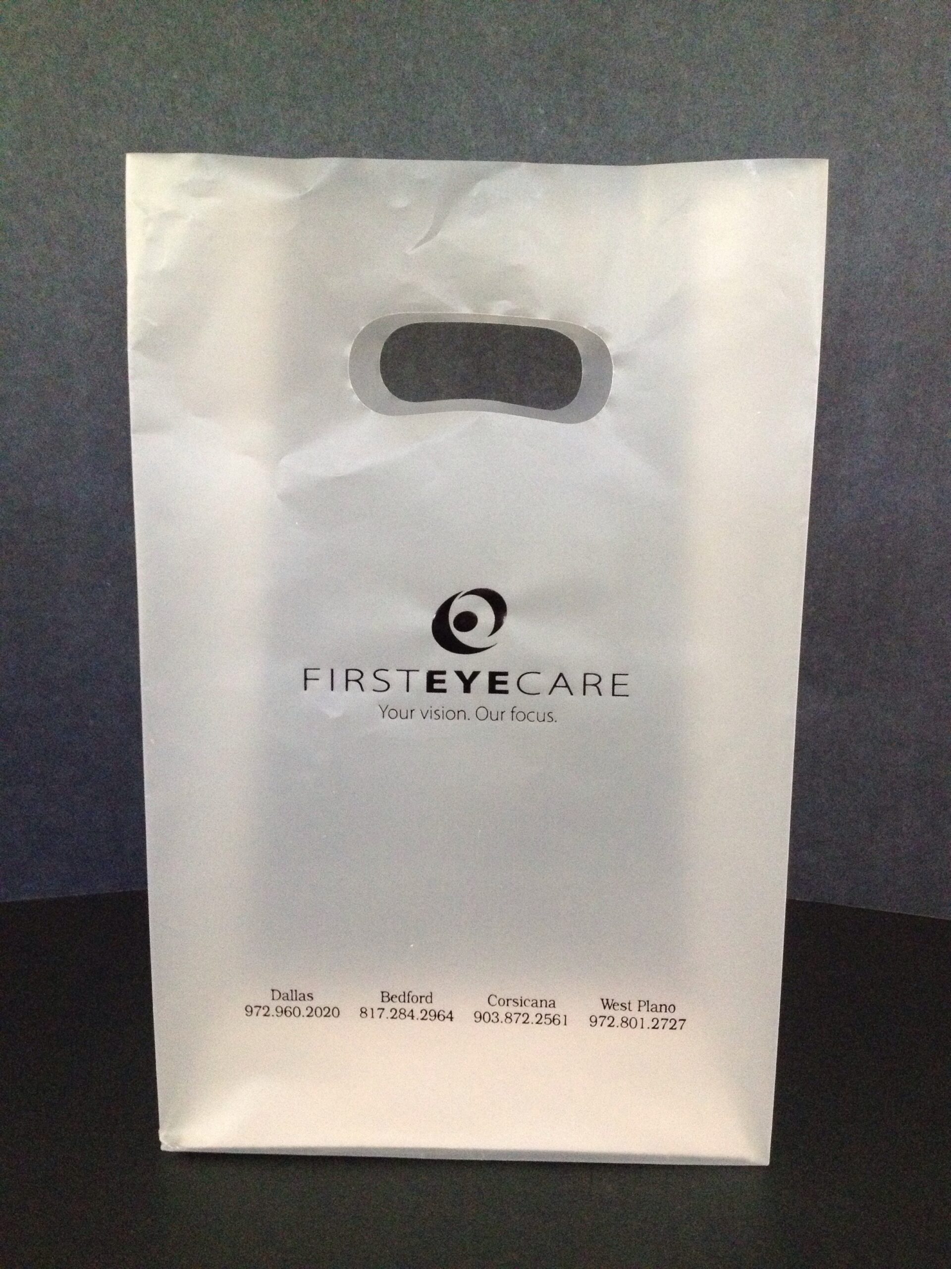 First Eye Care Your Vision Our Focus - 7x3.5x10.5x3.5 die cut