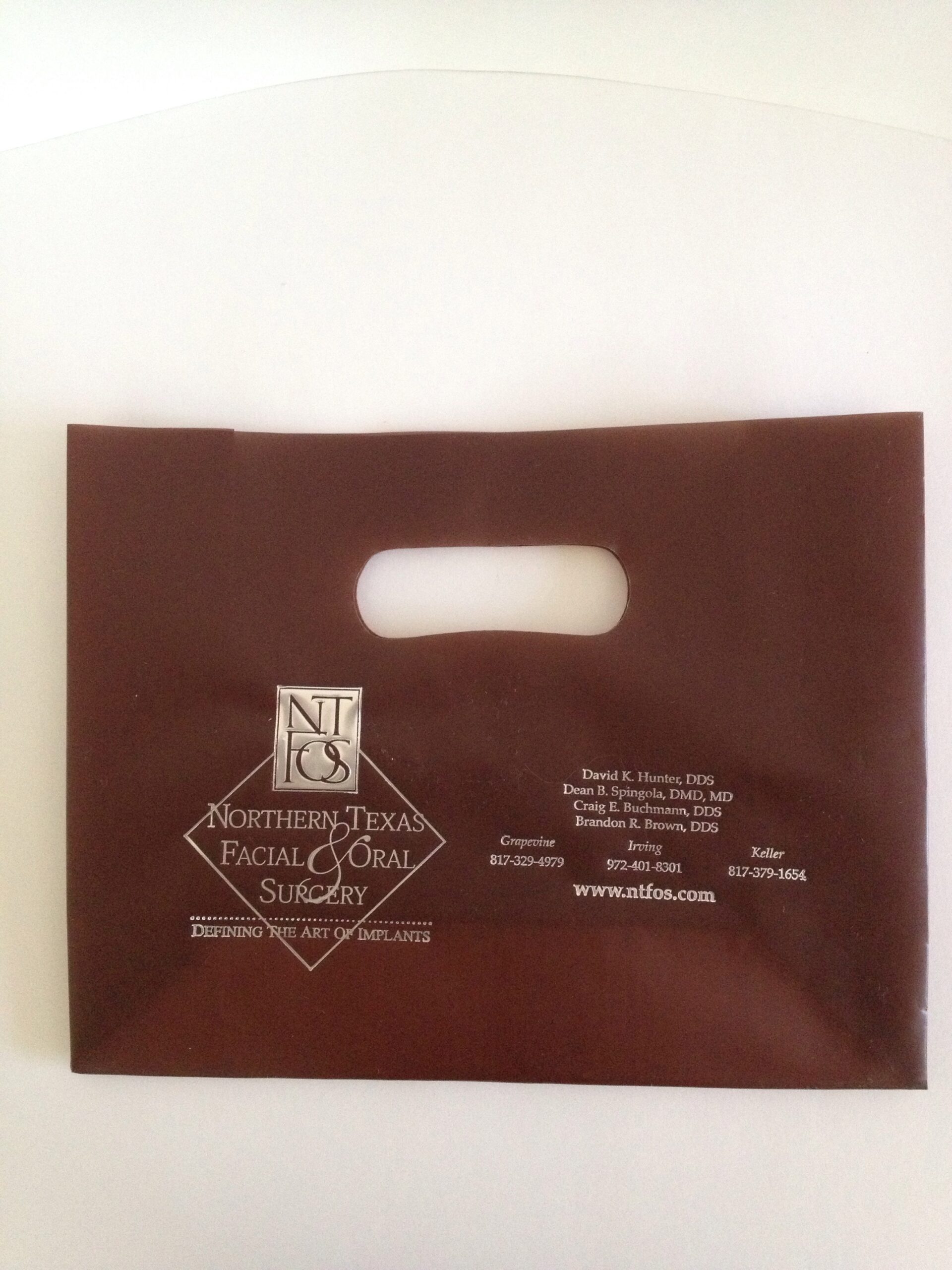 Northern Texas Facial - Espresso 9x3.5x7x3.5 die cut handle