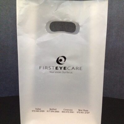 First Eye Care - clear frost die cut handle