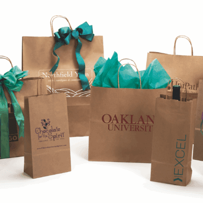 Paper Shopping Bags Natural Kraft